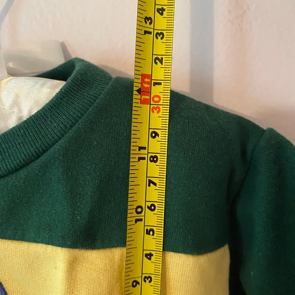 OshKosh Vintage 90s Green Yellow BearGosh Crewneck Sweatshirt Boys' 12 Month